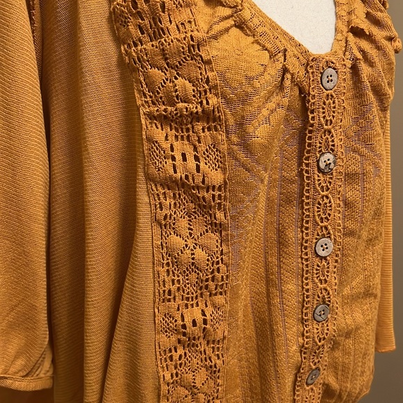 Free People Mae Top in Russet Orange, Size Small - Picture 11 of 17